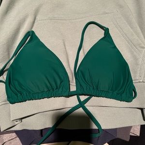 Green swim top